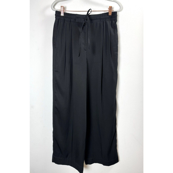 Club Monaco Wide Leg Dress Pants Modern Quiet Luxury Italian Design Work S/P - Picture 1 of 6